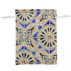 Ceramic-portugal-tiles-wall- Lightweight Drawstring Pouch (xl) by Amaryn4rt