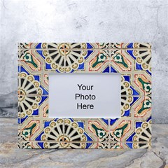 Ceramic-portugal-tiles-wall- White Tabletop Photo Frame 4 x6  by Amaryn4rt