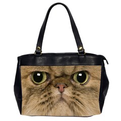 Cute Persian Catface In Closeup Oversize Office Handbag (2 Sides) by Amaryn4rt