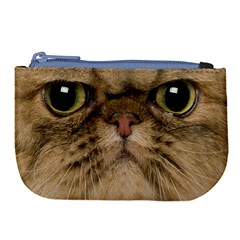 Cute Persian Catface In Closeup Large Coin Purse by Amaryn4rt