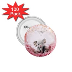 Elephant-heart-plush-vertical-toy 1 75  Buttons (100 Pack)  by Amaryn4rt