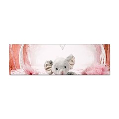 Elephant-heart-plush-vertical-toy Sticker (bumper) by Amaryn4rt