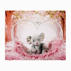 Elephant-heart-plush-vertical-toy Small Glasses Cloth