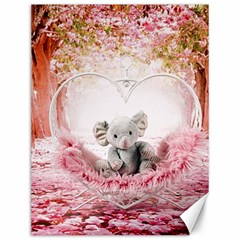 Elephant-heart-plush-vertical-toy Canvas 12  x 16 