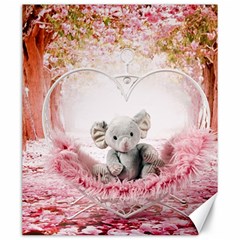 Elephant-heart-plush-vertical-toy Canvas 20  X 24  by Amaryn4rt