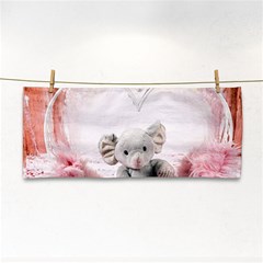 Elephant-heart-plush-vertical-toy Hand Towel