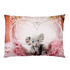 Elephant-heart-plush-vertical-toy Pillow Case