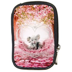 Elephant-heart-plush-vertical-toy Compact Camera Leather Case