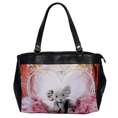 Elephant-heart-plush-vertical-toy Oversize Office Handbag