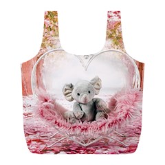 Elephant-heart-plush-vertical-toy Full Print Recycle Bag (L)