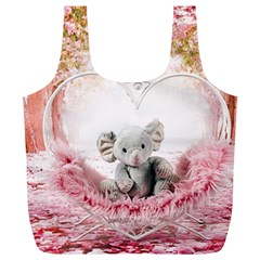 Elephant-heart-plush-vertical-toy Full Print Recycle Bag (XL)