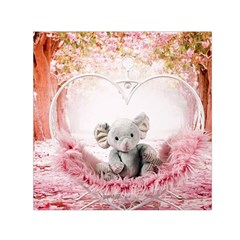 Elephant-heart-plush-vertical-toy Square Satin Scarf (30  X 30 )