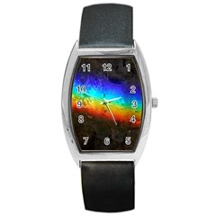 Rainbow-color-prism-colors Barrel Style Metal Watch by Amaryn4rt