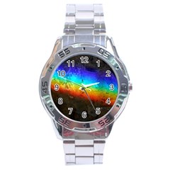 Rainbow-color-prism-colors Stainless Steel Analogue Watch by Amaryn4rt