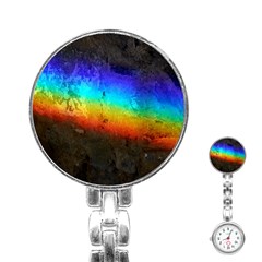 Rainbow-color-prism-colors Stainless Steel Nurses Watch by Amaryn4rt