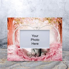 Elephant-heart-plush-vertical-toy White Tabletop Photo Frame 4 x6  by Amaryn4rt