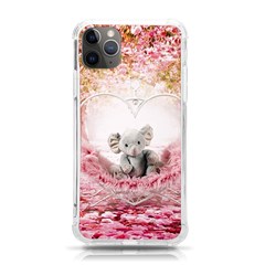 Elephant-heart-plush-vertical-toy iPhone 11 Pro Max 6.5 Inch TPU UV Print Case