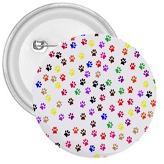 Paw Prints Background 3  Buttons by Amaryn4rt