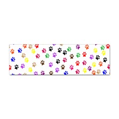 Paw Prints Background Sticker Bumper (10 Pack) by Amaryn4rt