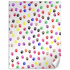 Paw Prints Background Canvas 18  X 24  by Amaryn4rt