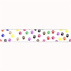 Paw Prints Background Small Bar Mat by Amaryn4rt