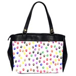 Paw Prints Background Oversize Office Handbag (2 Sides) Back