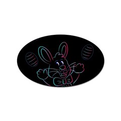 Easter-bunny-hare-rabbit-animal Sticker Oval (100 Pack) by Amaryn4rt