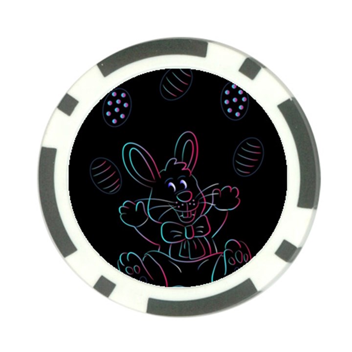 Easter-bunny-hare-rabbit-animal Poker Chip Card Guard