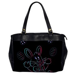 Easter-bunny-hare-rabbit-animal Oversize Office Handbag (2 Sides) by Amaryn4rt