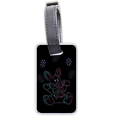 Easter-bunny-hare-rabbit-animal Luggage Tag (one Side) by Amaryn4rt