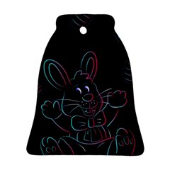 Easter-bunny-hare-rabbit-animal Bell Ornament (two Sides) by Amaryn4rt