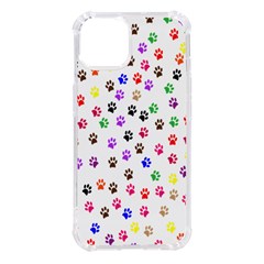 Paw Prints Background Iphone 14 Tpu Uv Print Case by Amaryn4rt