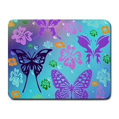 Butterfly Vector Background Small Mousepad by Amaryn4rt