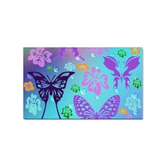 Butterfly Vector Background Sticker Rectangular (10 Pack) by Amaryn4rt