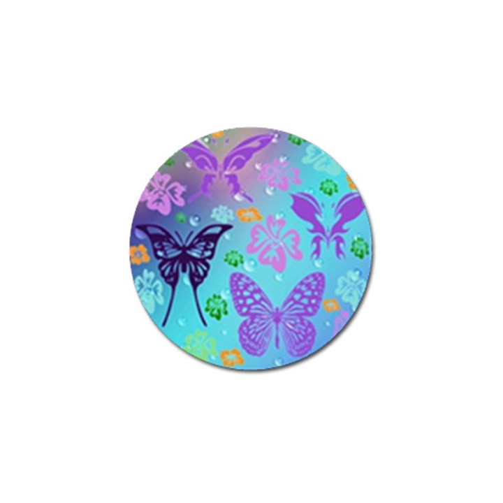 Butterfly Vector Background Golf Ball Marker