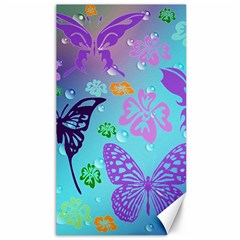 Butterfly Vector Background Canvas 40  X 72  by Amaryn4rt