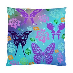 Butterfly Vector Background Standard Cushion Case (one Side) by Amaryn4rt