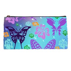 Butterfly Vector Background Pencil Case by Amaryn4rt