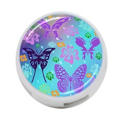 Butterfly Vector Background 4-port Usb Hub (one Side) by Amaryn4rt