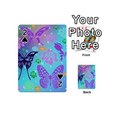 Butterfly Vector Background Playing Cards 54 Designs (mini) by Amaryn4rt