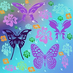 Butterfly Vector Background Play Mat (square) by Amaryn4rt