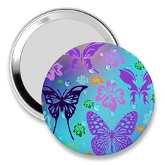 Butterfly Vector Background 3  Handbag Mirrors by Amaryn4rt