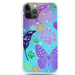 Butterfly Vector Background Iphone 12 Pro Max Tpu Uv Print Case by Amaryn4rt