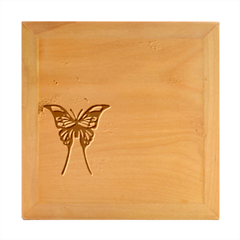 Butterfly Vector Background Wood Photo Frame Cube by Amaryn4rt