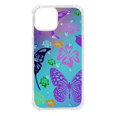 Butterfly Vector Background Iphone 14 Tpu Uv Print Case by Amaryn4rt