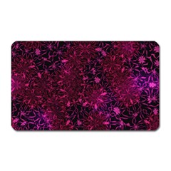 Retro-flower-pattern-design-batik- Magnet (rectangular) by Amaryn4rt