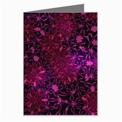 Retro-flower-pattern-design-batik- Greeting Card by Amaryn4rt