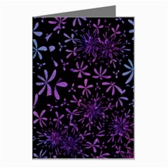 Retro-flower-pattern-design-batik Greeting Card by Amaryn4rt