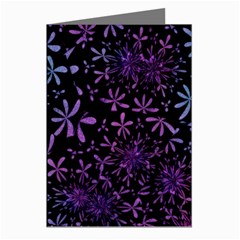 Retro-flower-pattern-design-batik Greeting Cards (pkg Of 8) by Amaryn4rt