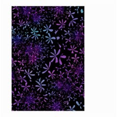 Retro-flower-pattern-design-batik Small Garden Flag (two Sides) by Amaryn4rt